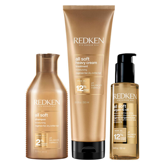 Routine hydratante cheveux secs et r&ecirc;ches All Soft