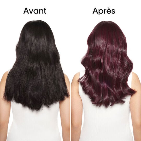 Coloration sans ammoniaque Inoa 4.26 châtain irisé rouge