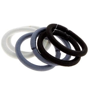 Elastiques sans metal X 6 noir, blanc et gris