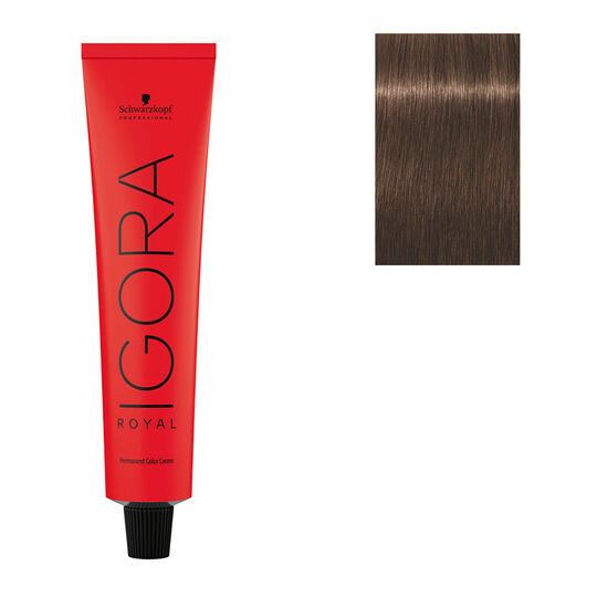Coloration permanente Igora Royal 6-6 blond foncé chocolat