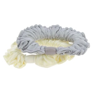 Chouchous satin&eacute;s beige et gris