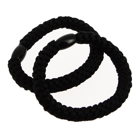 Élastiques tissés sans métal noirs