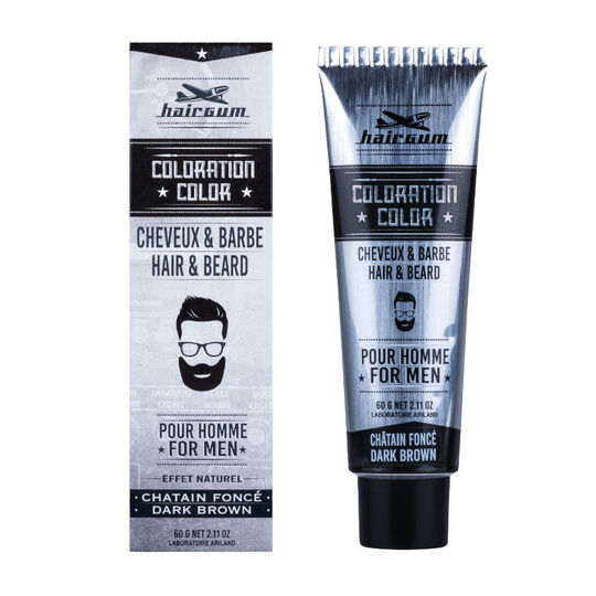 Coloration pour homme cheveux & barbe 3 ch&acirc;tain fonc&eacute;