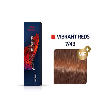 Coloration permanente Koleston Perfect Me+ 7/43 blond cuivré doré