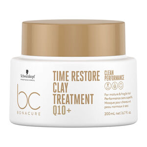 Masque argile renfor&ccedil;ateur cheveux matures et fragilis&eacute;s BC Time Restore 200 ml