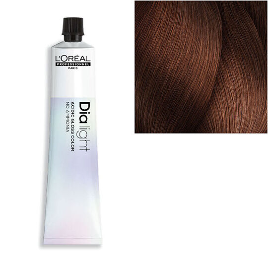 Coloration ton sur ton Dialight 6.35 blond fonc&eacute; dor&eacute; acajou