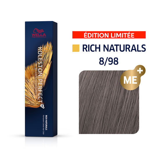 Coloration permanente Koleston Perfect Me+ 8/98 blond clair fum&eacute; perl&eacute;