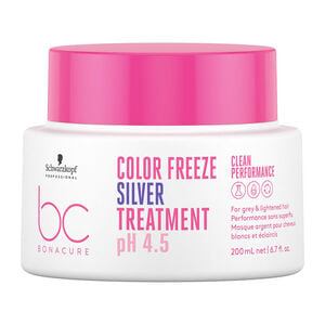 Masque argent pour cheveux gris et blancs BC Color Freeze Silver