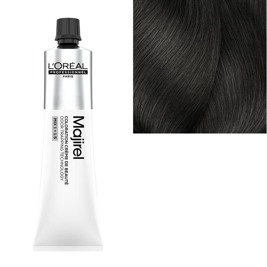 Coloration cr&egrave;me de beaut&eacute; Majirel CC 5.1 ch&acirc;tain clair cendr&eacute;