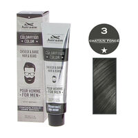 Coloration pour homme cheveux & barbe 3 châtain foncé