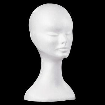 Tête blanche polystyrène Femme