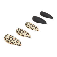 Faux ongles Nail Addict black leopard