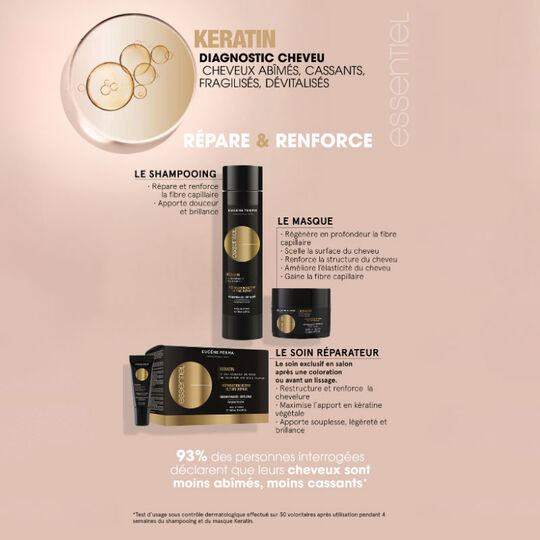 Masque r&eacute;parateur Essentiel Keratin format voyage 50ml