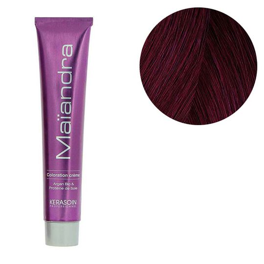 Coloration permanente Maïandra 5.26 châtain clair irisé rouge