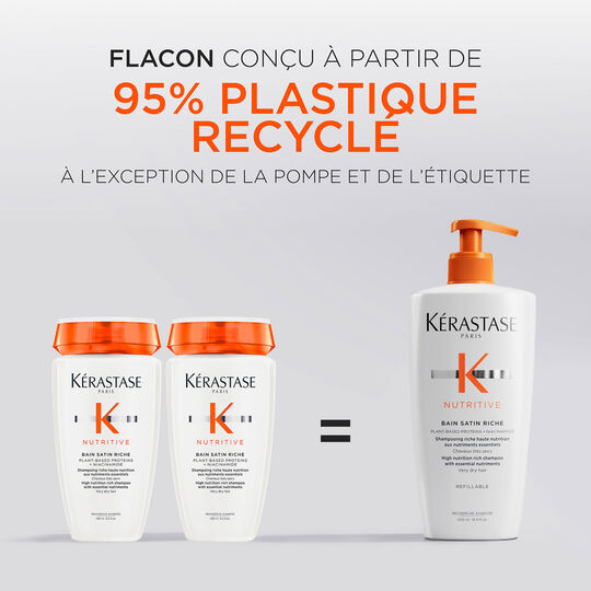 Bain satin riche Nutritive 500 ml rechargeable