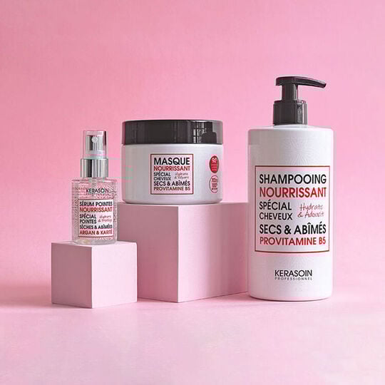 Rituel cheveux secs et abimés shampooing et masque