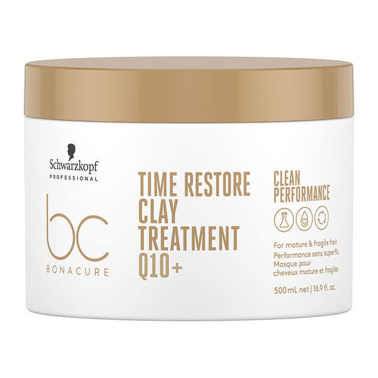Masque argile renfor&ccedil;ateur cheveux matures et fragilis&eacute;s BC Time Restore 500 ml