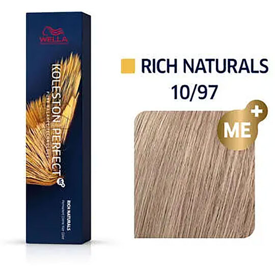 Coloration permanente Koleston Perfect Me+ 10/97 blond super clair fumé marron