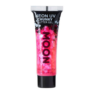 Gel n&eacute;on &agrave; grosses paillettes Moon Glow magenta