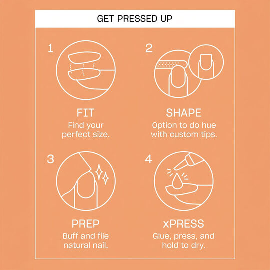 Faux ongles xpress/on pass my towel