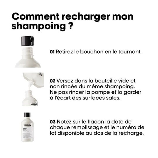 Duo recharge Metal Detox + shampooing 500ml