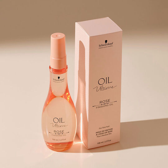Huile de finition Rose pour cheveux fins ou stress&eacute;s