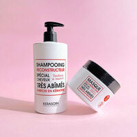 Rituel reconstructeur &agrave; la k&eacute;ratine shampooing et masque