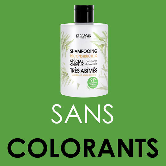 Shampooing reconstructeur cheveux tr&egrave;s ab&icirc;m&eacute;s Gamme Nature