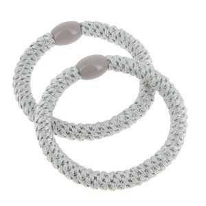 &Eacute;lastiques tiss&eacute;s sans m&eacute;tal gris