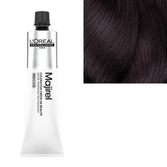 Coloration cr&egrave;me de beaut&eacute; Majirel 4.20 ch&acirc;tain violine intense