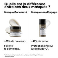Masque professionnel concentré Absolut Repair Molecular 250ml,  Masque professionnel concentré Absolut Repair Molecular 250ml