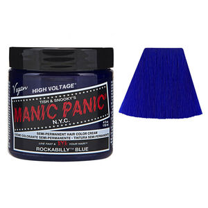 Coloration semi-permanente Manic Panic rockabilly blue,  Coloration semi-permanente Manic Panic rockabilly blue