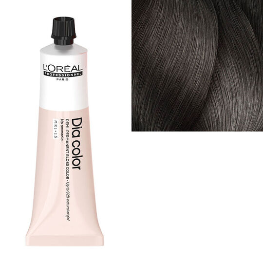 Coloration ton sur ton Dia Color 6.1 blond fonc&eacute; cendr&eacute;