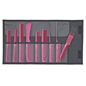 Trousse neuf peignes Rose,  Trousse neuf peignes Rose