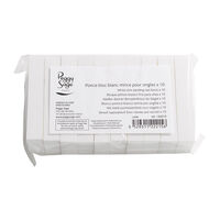 Lot de 10 blocs blancs minces pour ongles,  Lot de 10 blocs blancs minces pour ongles