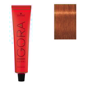 Coloration permanente Igora Royal 7-77 blond cuivré extra,  Coloration permanente Igora Royal 7-77 blond cuivré extra