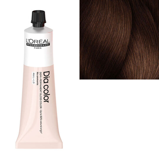 Coloration ton sur ton Dia Color 5.35 ch&acirc;tain clair dor&eacute; acajou