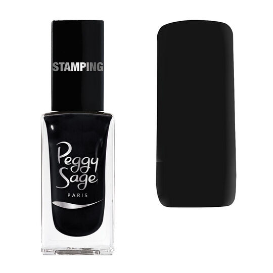 Vernis à ongles stamping Peggy sage noir