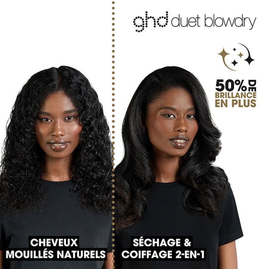 Brosse soufflante 2-en-1 Duet Blowdry noir