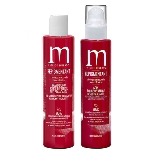 Rituel repigmentant shampooing + soin rouge de Venise