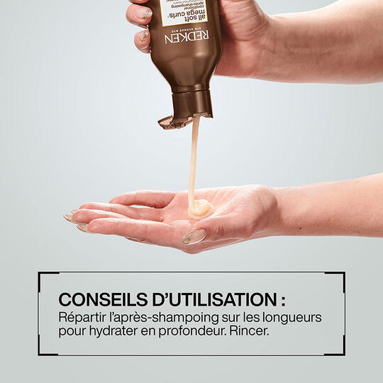 Conditioner pour cheveux bouclés à crépus All Soft Mega Curls