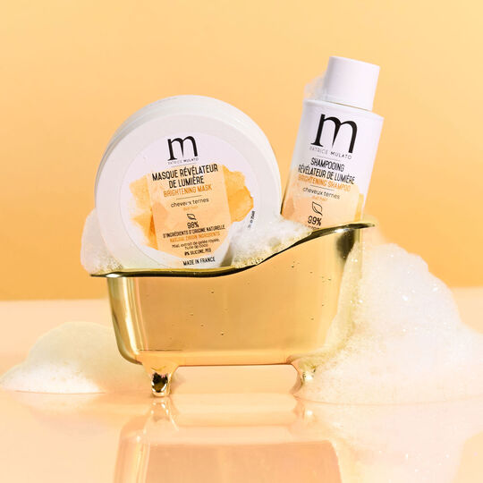 Masque r&eacute;v&eacute;lateur de lumi&egrave;re pour cheveux ternes