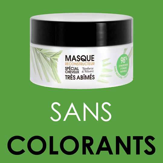 Masque reconstructeur cheveux très abîmés Gamme Nature