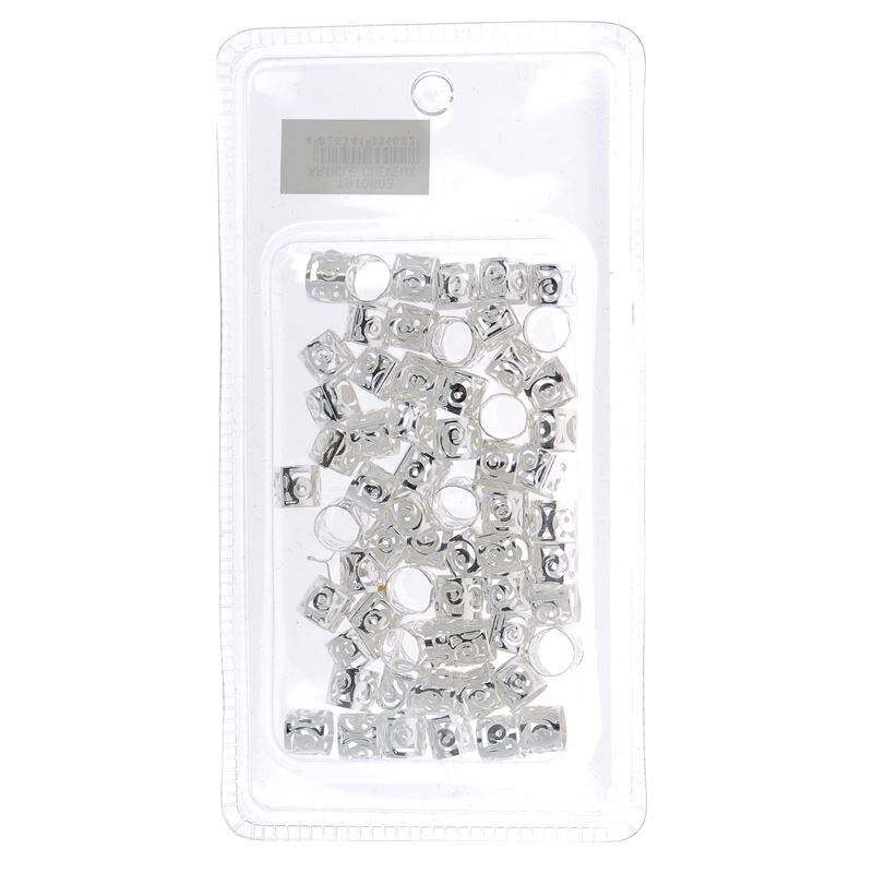 90 Pièces Bijoux Cheveux Argentés, Bijoux Cheveux Tresse en Métal, Accessoires Pour Dreadlocks Bague Cheveux Viking Anneau Cheveux, Perles Cheveux Afro Réglables Pince a Cheveux Pour Hommes, Femmes