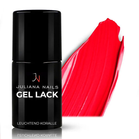 Vernis semi-permanent Gel Lack leuchtend koralle