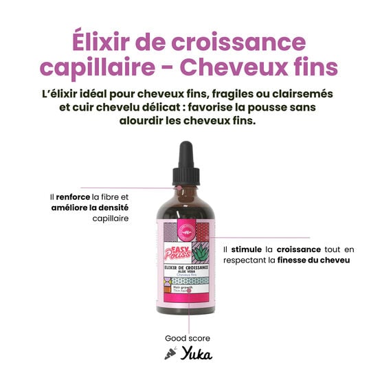 &Eacute;lixir de croissance capillaire cheveux fins et fragiles Easy Pouss