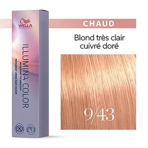 Illumina color 9/43 blond très clair cuivré doré