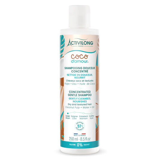 Shampooing douceur cheveux secs et textur&eacute;s Coco d'amour