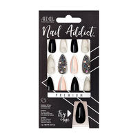 Faux ongles Nail Addict marble & diamonds