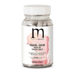 Compl&eacute;ment alimentaire k&eacute;ratine et biotine